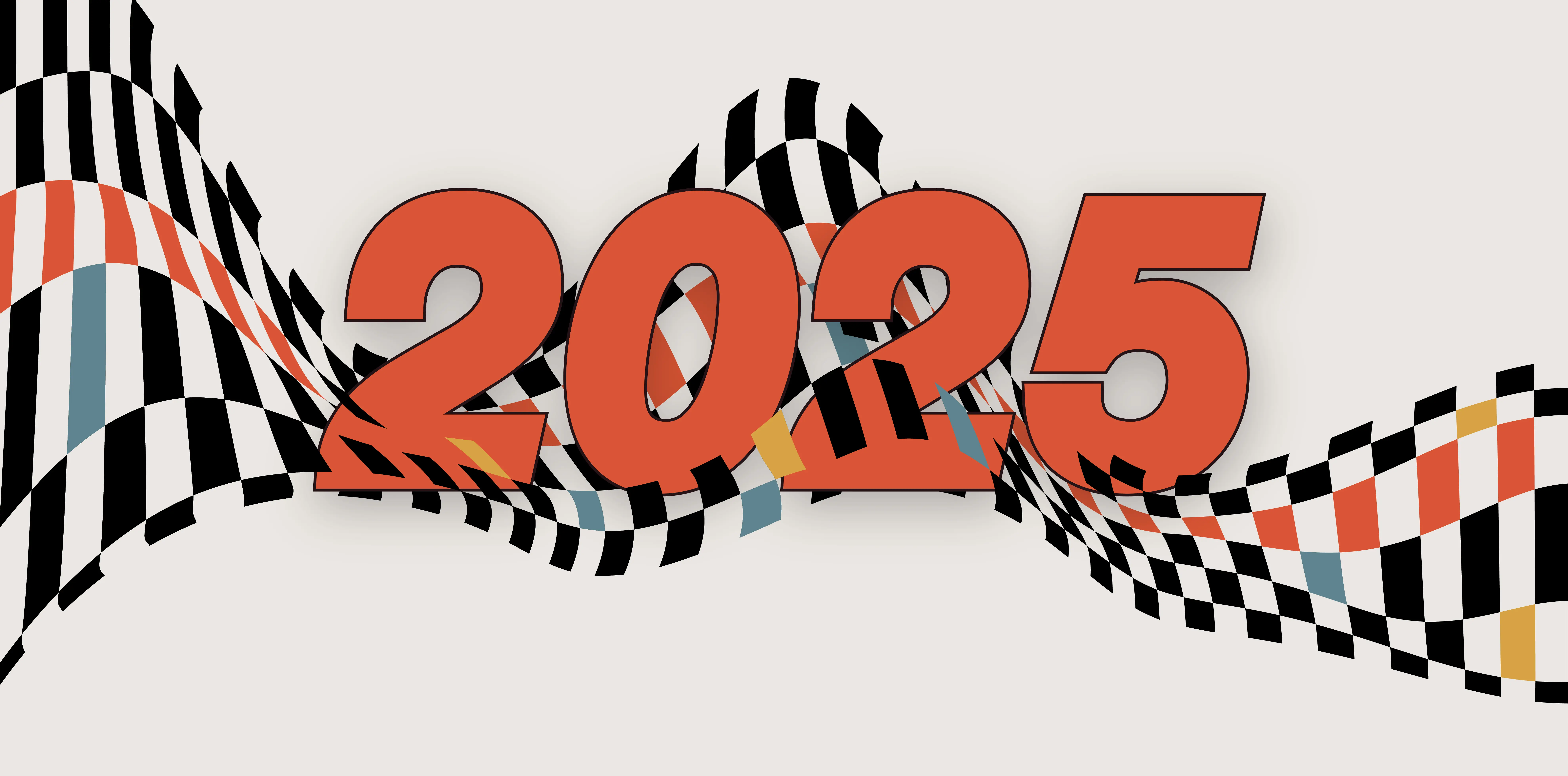 "2025" in red text. 