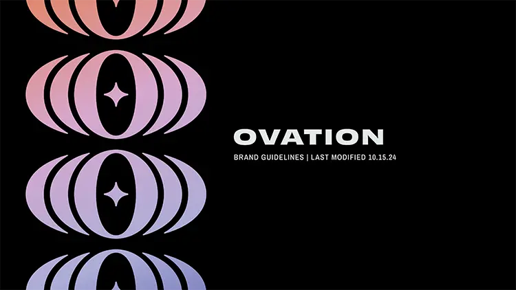 Ovation Brand Book Cover 